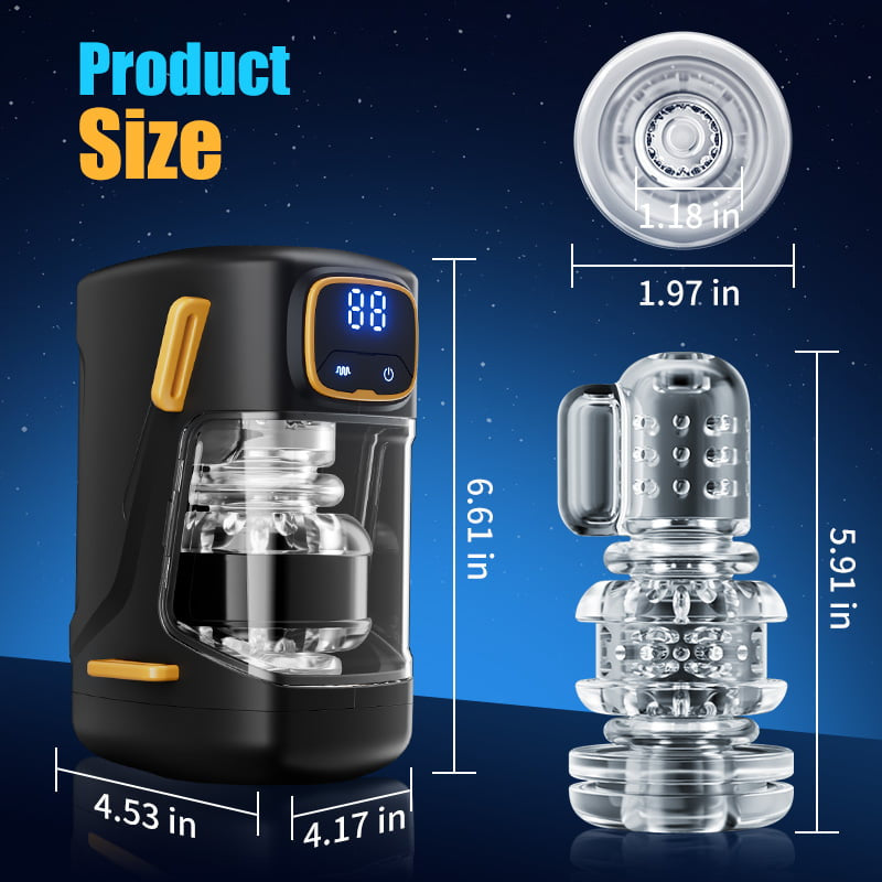 Hearteninghub ™ Wearable Male Masturbation Cup Thrusting 300 Thrusts/Min Stroker