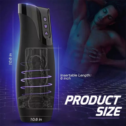 Hearteninghub ™ Automatic 7 Sucking and 7 Vibrating Male Masturbator