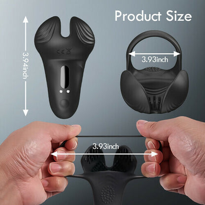 Hearteninghub ™  App Control Double Stimulation Well Wrapped Vibrating Cock Ring
