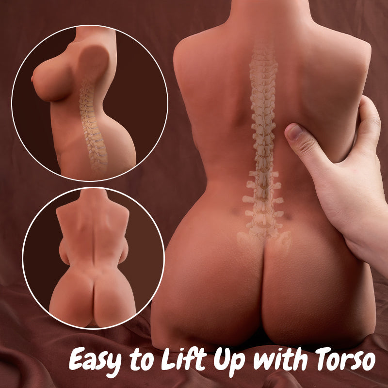 Hearteninghub ™ Acmejoy - Dual Entry Lifelike Doll Masturbator Sex Torso