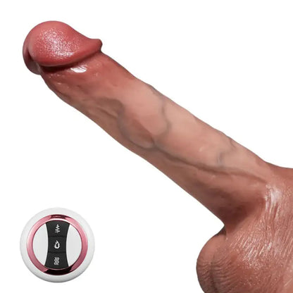 Hearteninghub ™ 8 Thrusting 8 Vibrating Intelligent Heating Lifelike Dildo 10.04 Inch