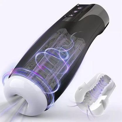 Hearteninghub ™ Automatic 7 Sucking and 7 Vibrating Male Masturbator