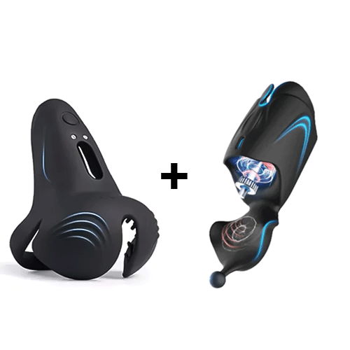 Hearteninghub ™  App Control Double Stimulation Well Wrapped Vibrating Cock Ring