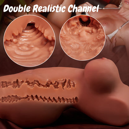 Hearteninghub ™ Acmejoy - Dual Entry Lifelike Doll Masturbator Sex Torso