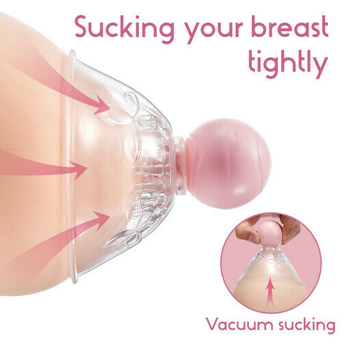 Hearteninghub ™ 10 Vibrating 360° Rotational Stimulation Nipple & Pussy Sucker