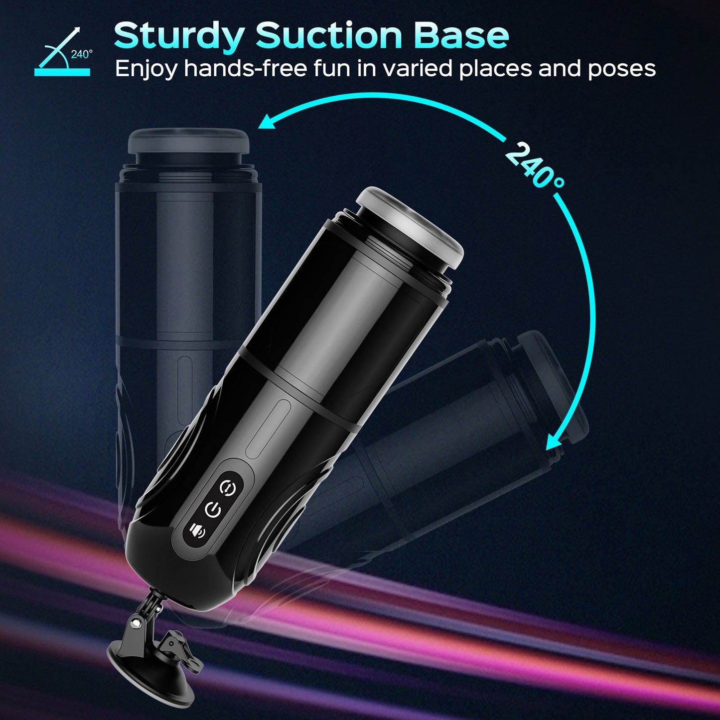 Hearteninghub ™ Automatic Rotating and Thrusting Suction Cup Masturbator