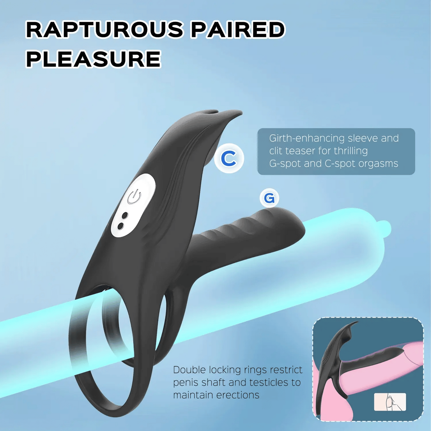 Hearteninghub ™  Vibrating Girth Enhancer Penis Sleeves 