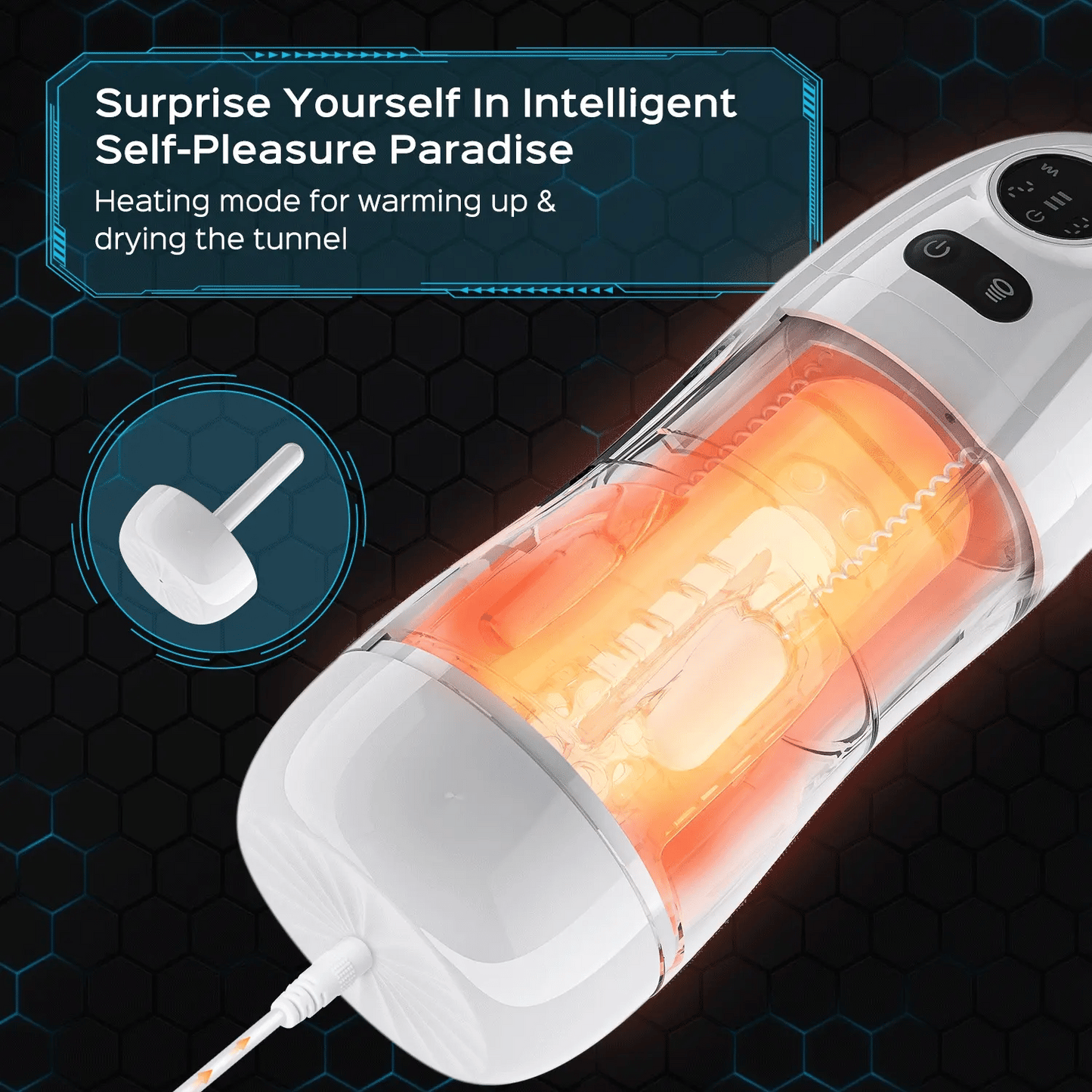 Hearteninghub ™ Automatic Sucking Vibrating Male Masturbator Blowjob Sex Toy