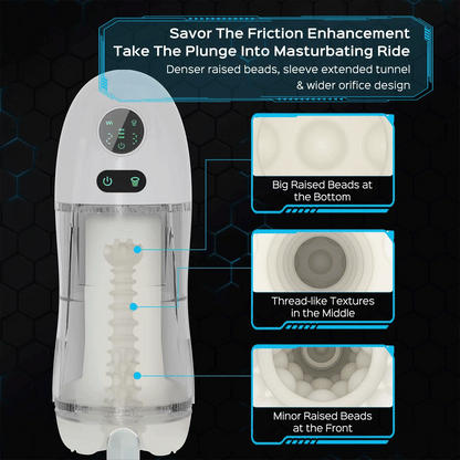 Hearteninghub ™ Automatic Sucking Vibrating Male Masturbator Blowjob Sex Toy