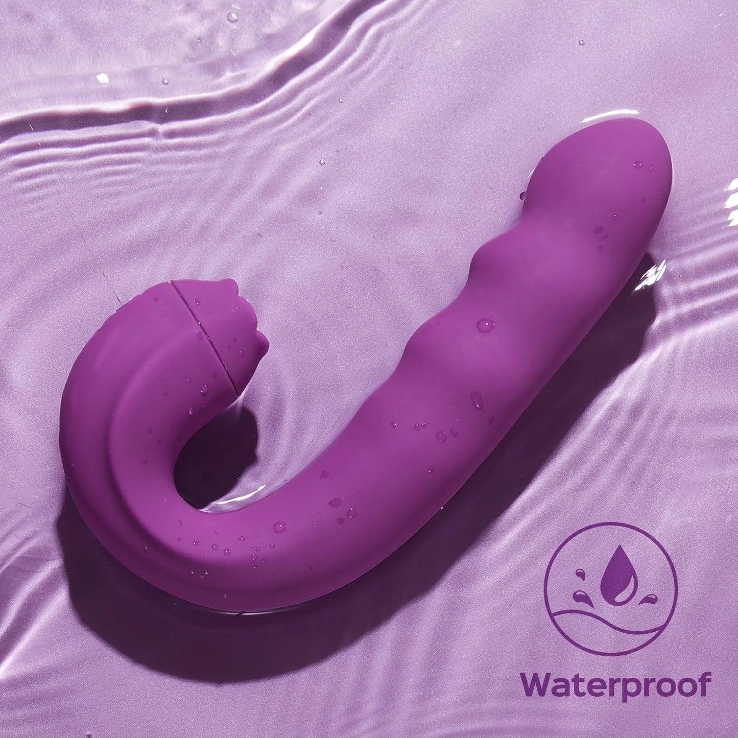 Hearteninghub ™  G Spot Vibrator With Rotating Head & Vibrating Tongue