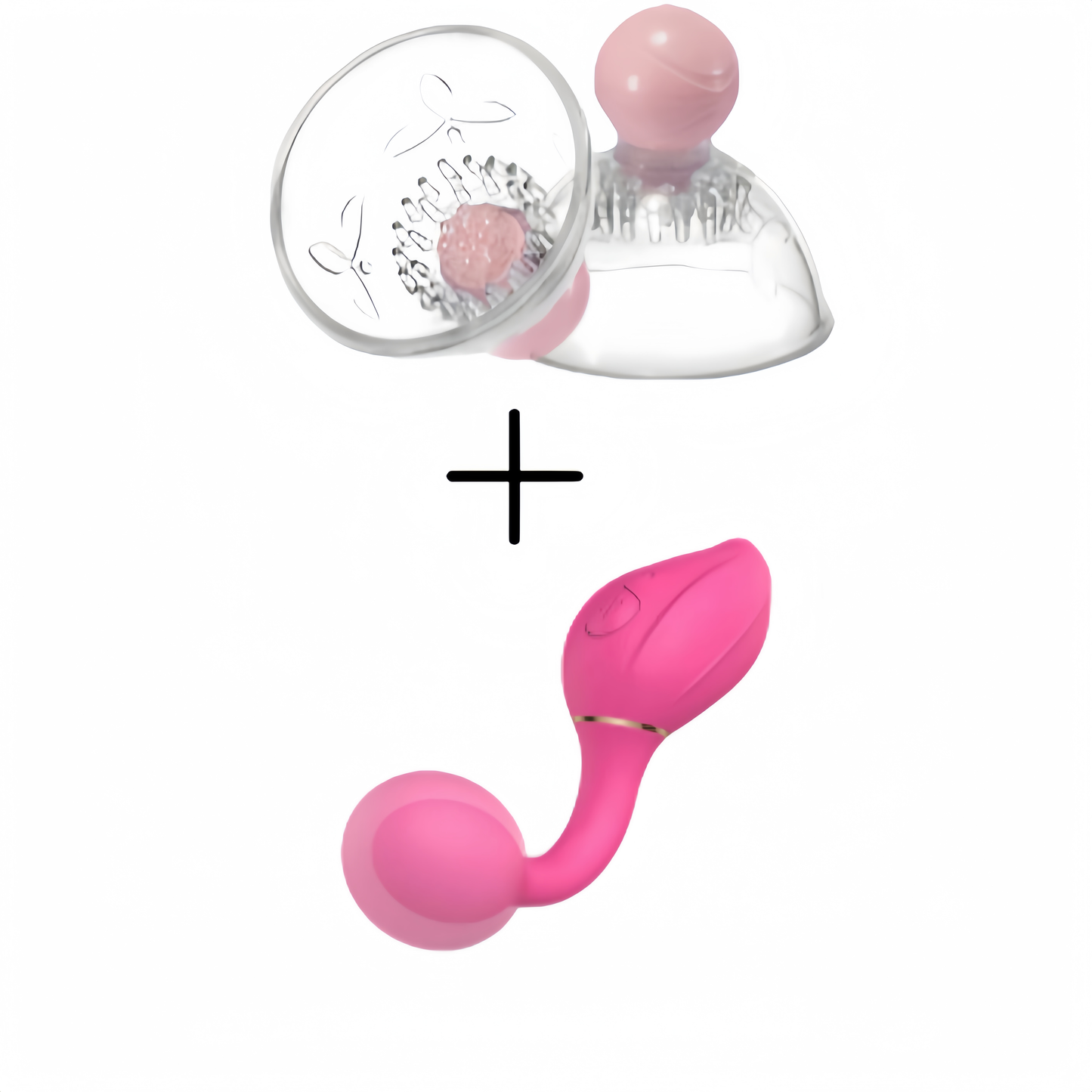 Hearteninghub ™ 10 Vibrating 360° Rotational Stimulation Nipple & Pussy Sucker