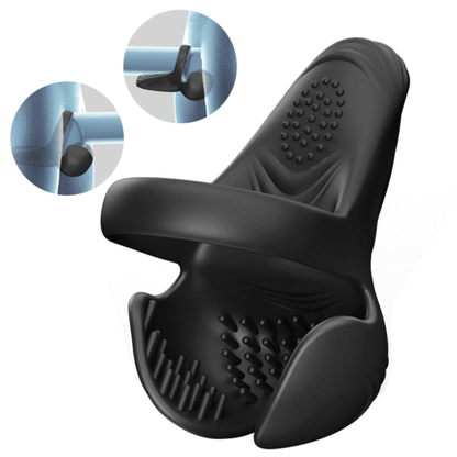 Hearteninghub ™  App Control Double Stimulation Well Wrapped Vibrating Cock Ring