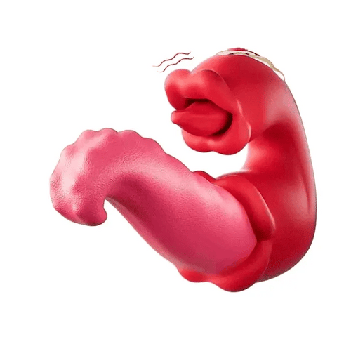 Hearteninghub ™ Twin Rose Tongue Teasing & Vibrating G-spot Vibrator