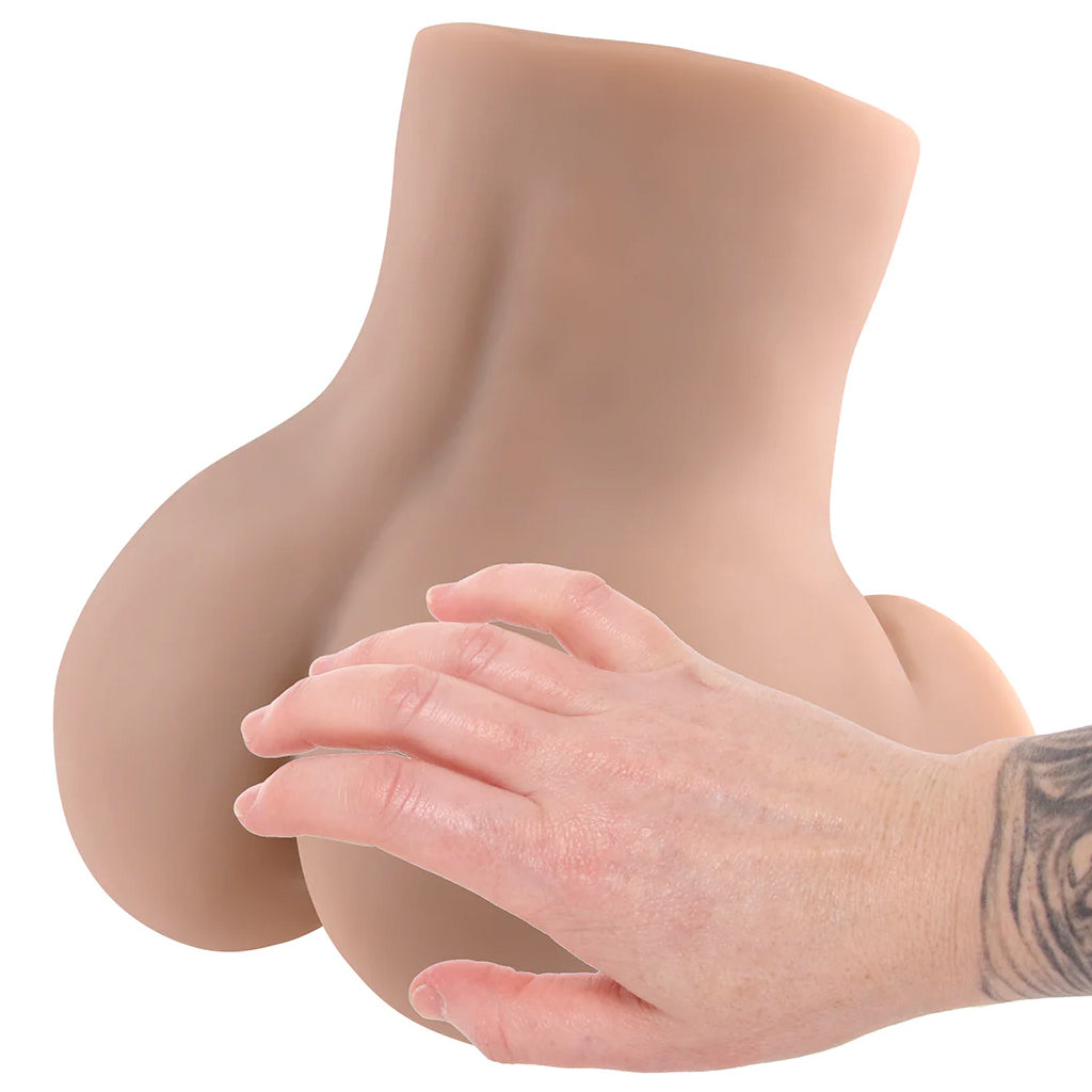 Hearteninghub ™  Rear Beauty Sucking & Vibrating Masturbator in Light